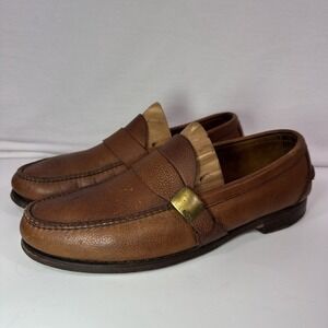 Polo Ralph Lauren Loafers Men's 9/10 Brown Leather Vintage Preppy Academia Penny